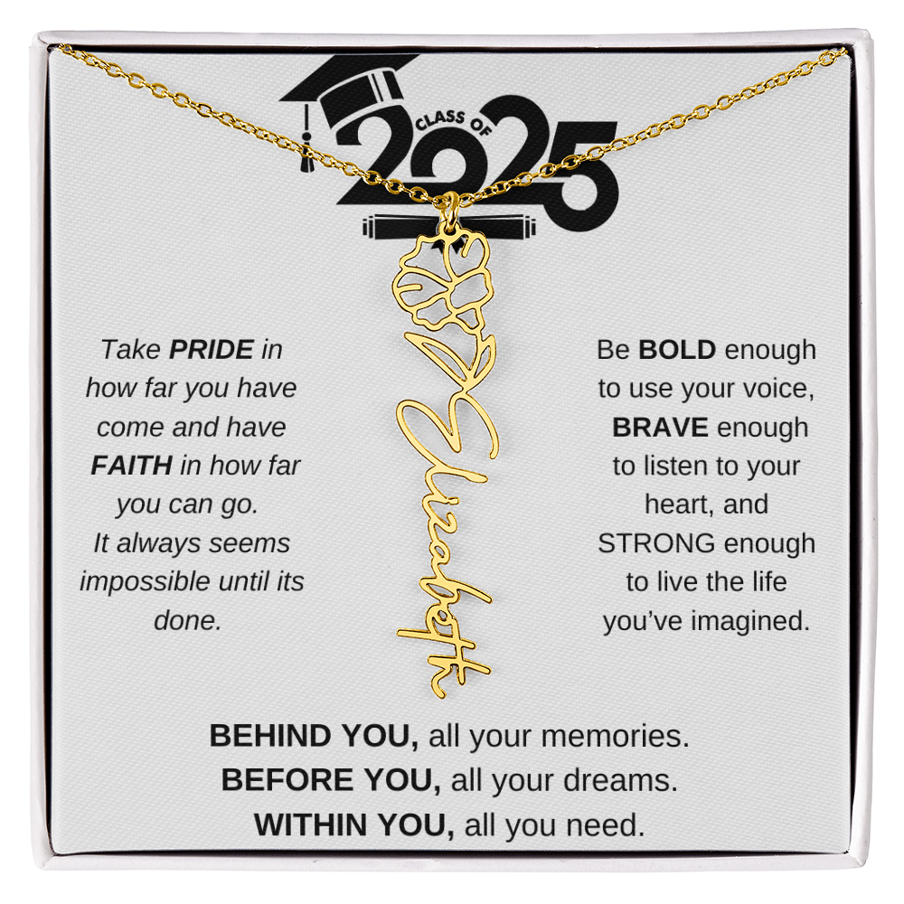2025 Graduation Gift - Flower Name Necklace 4