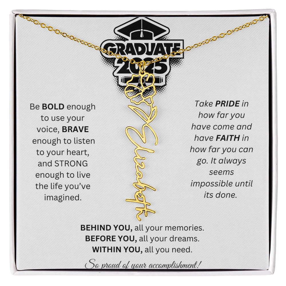 2025 Graduation Gift - Flower Name Necklace 2