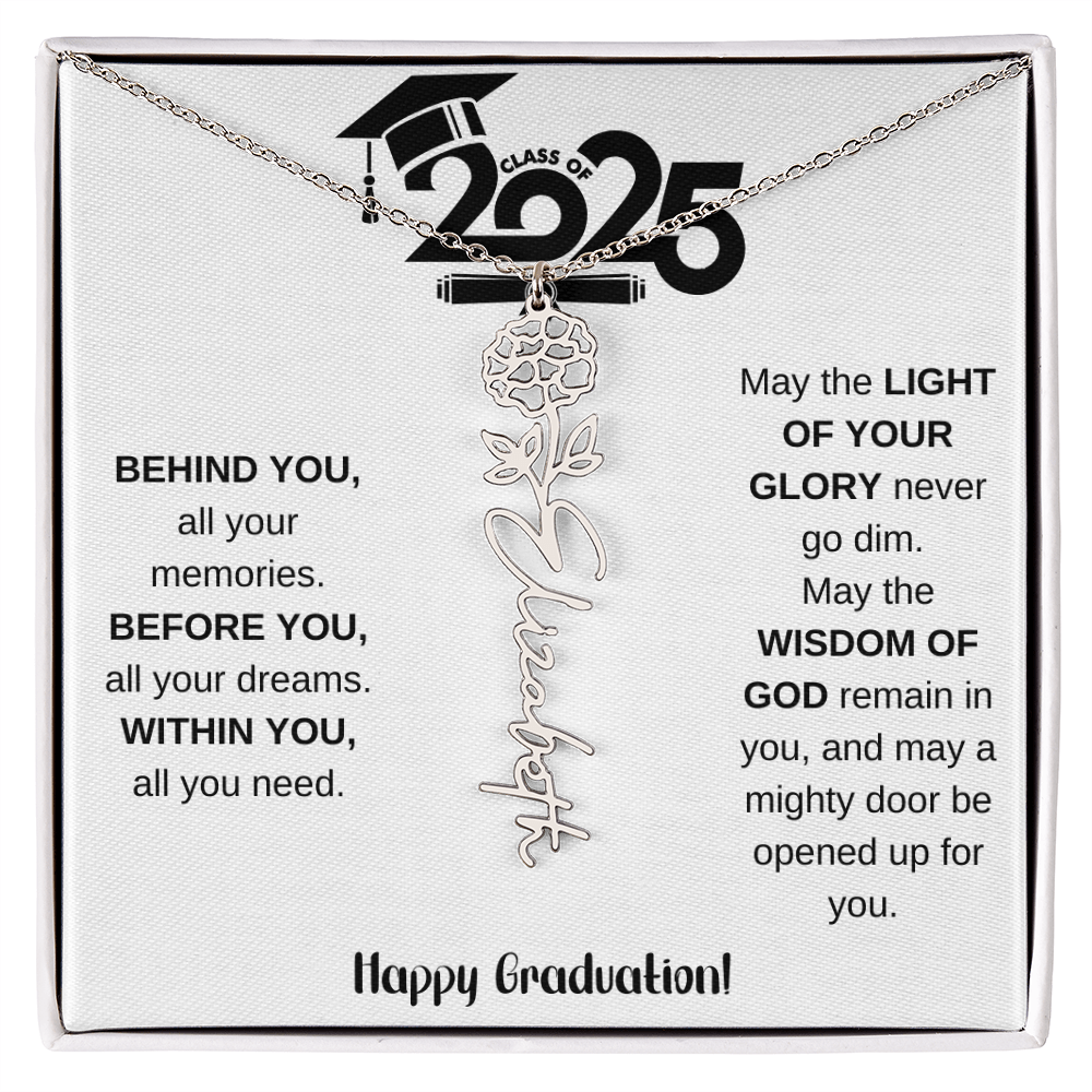 2025 Graduation Gift - Flower Name Necklace 8