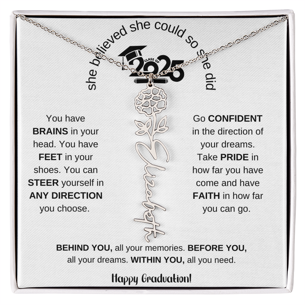 2025 Graduation Gift - Flower Name Necklace 6