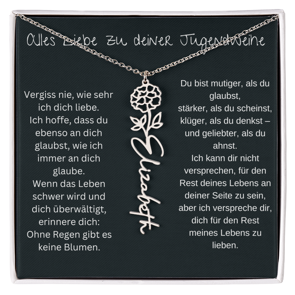 Geburtsblumen Namenskette 1