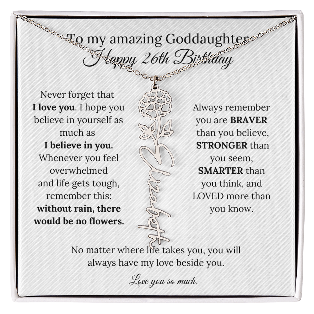 Happy 26th Birthday Gift for Goddaughter