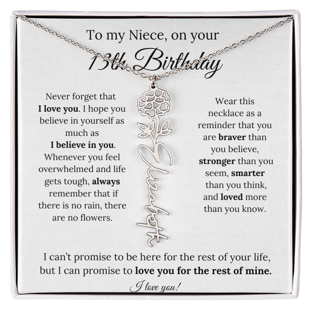 To My Niece 13th Birthday