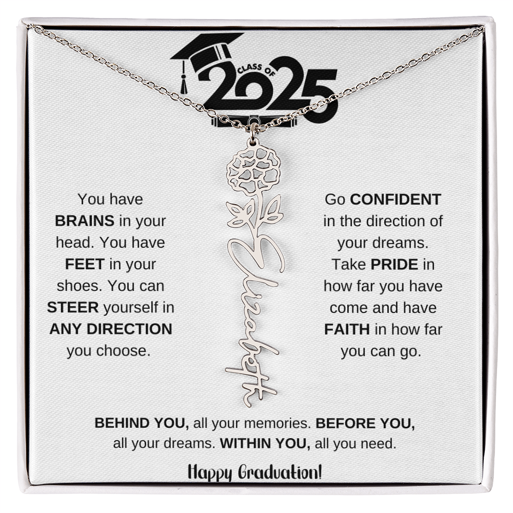 2025 Graduation Gift - Flower Name Necklace 7