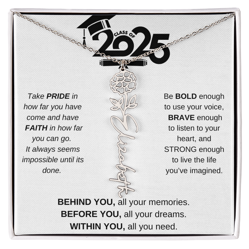2025 Graduation Gift - Flower Name Necklace 4