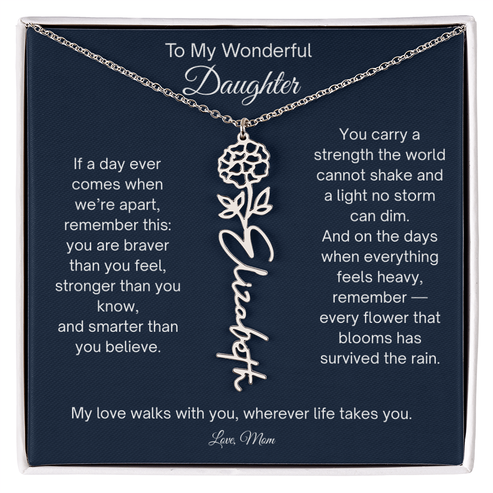 Personalized  Daughter Necklace from Mom