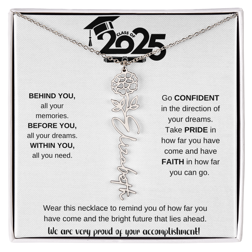 2025 Graduation Gift - Flower Name Necklace 9