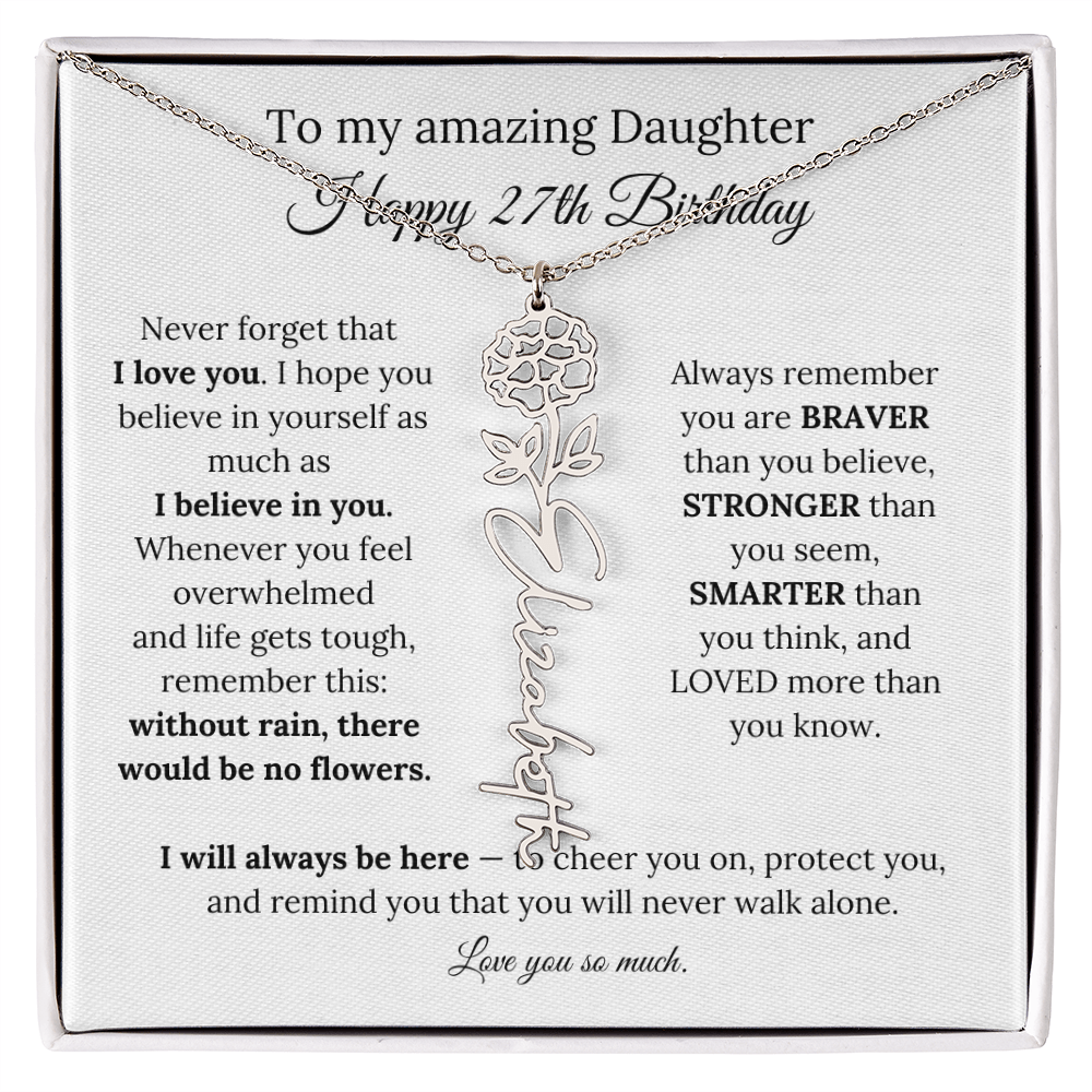 Happy 27th Birthday Gift for Daughter