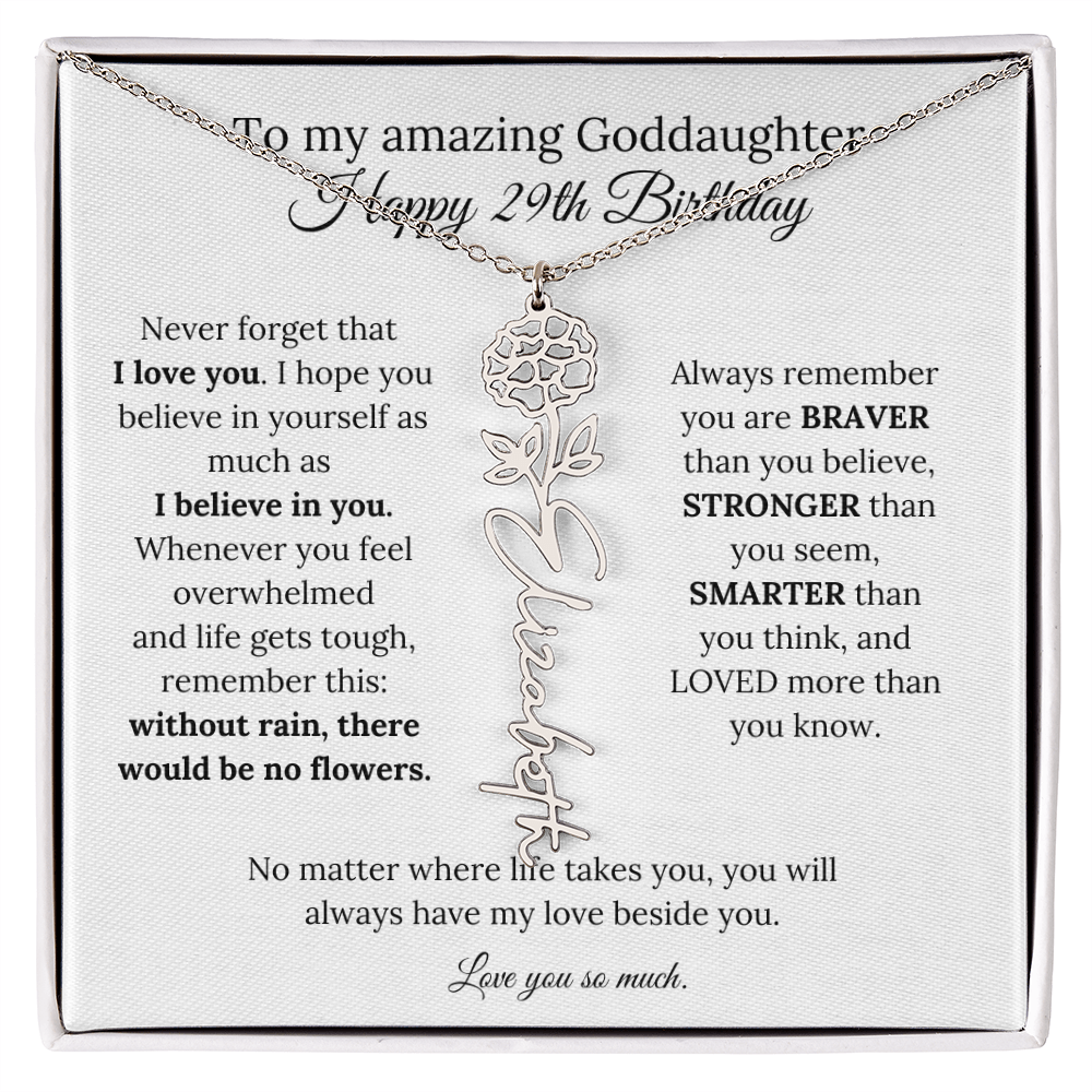 Happy 29th Birthday Gift for Goddaughter