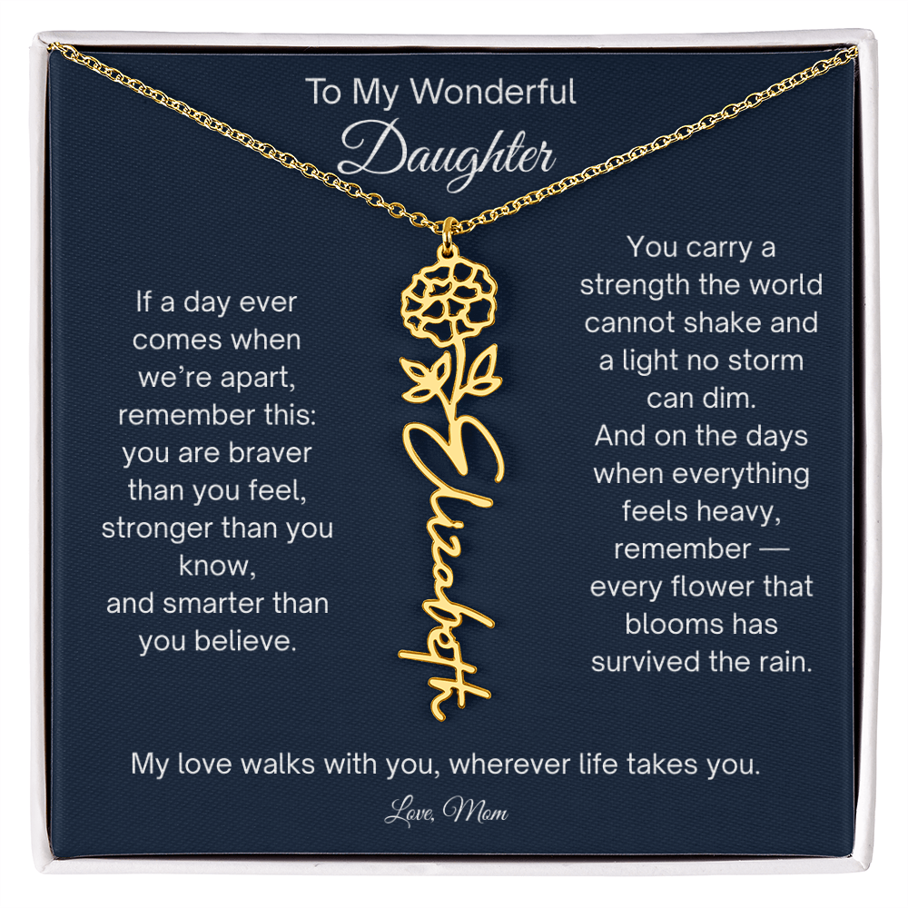 Personalized  Daughter Necklace from Mom