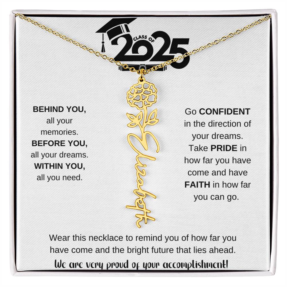 2025 Graduation Gift - Flower Name Necklace 9