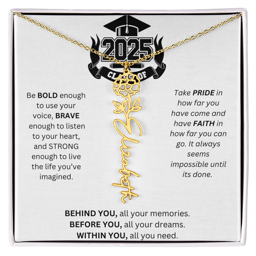 2025 Graduation Gift - Flower Name Necklace 3
