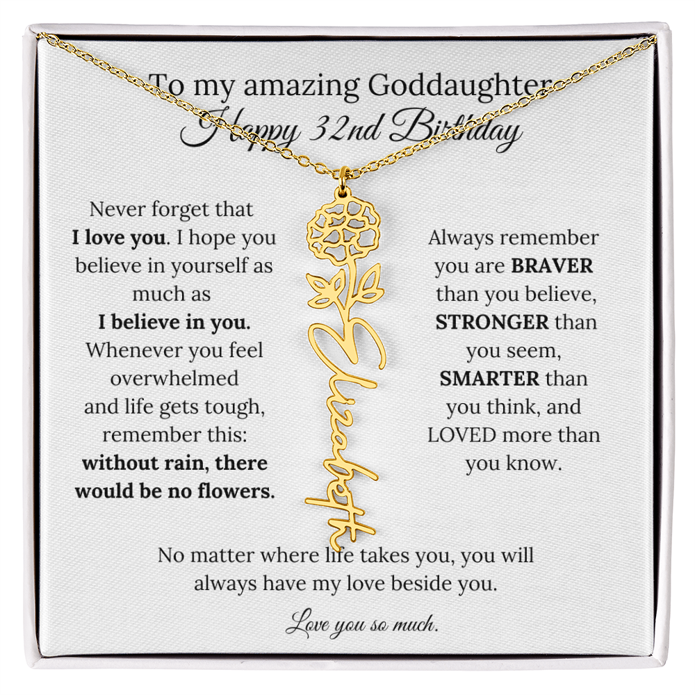 Happy 32nd Birthday Gift for Goddaughter