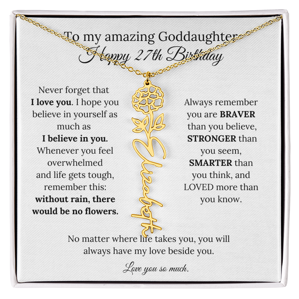 Happy 27th Birthday Gift for Goddaughter