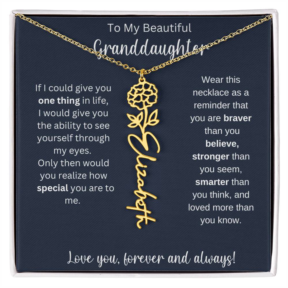 Granddaughter Personalized Christmas Gift