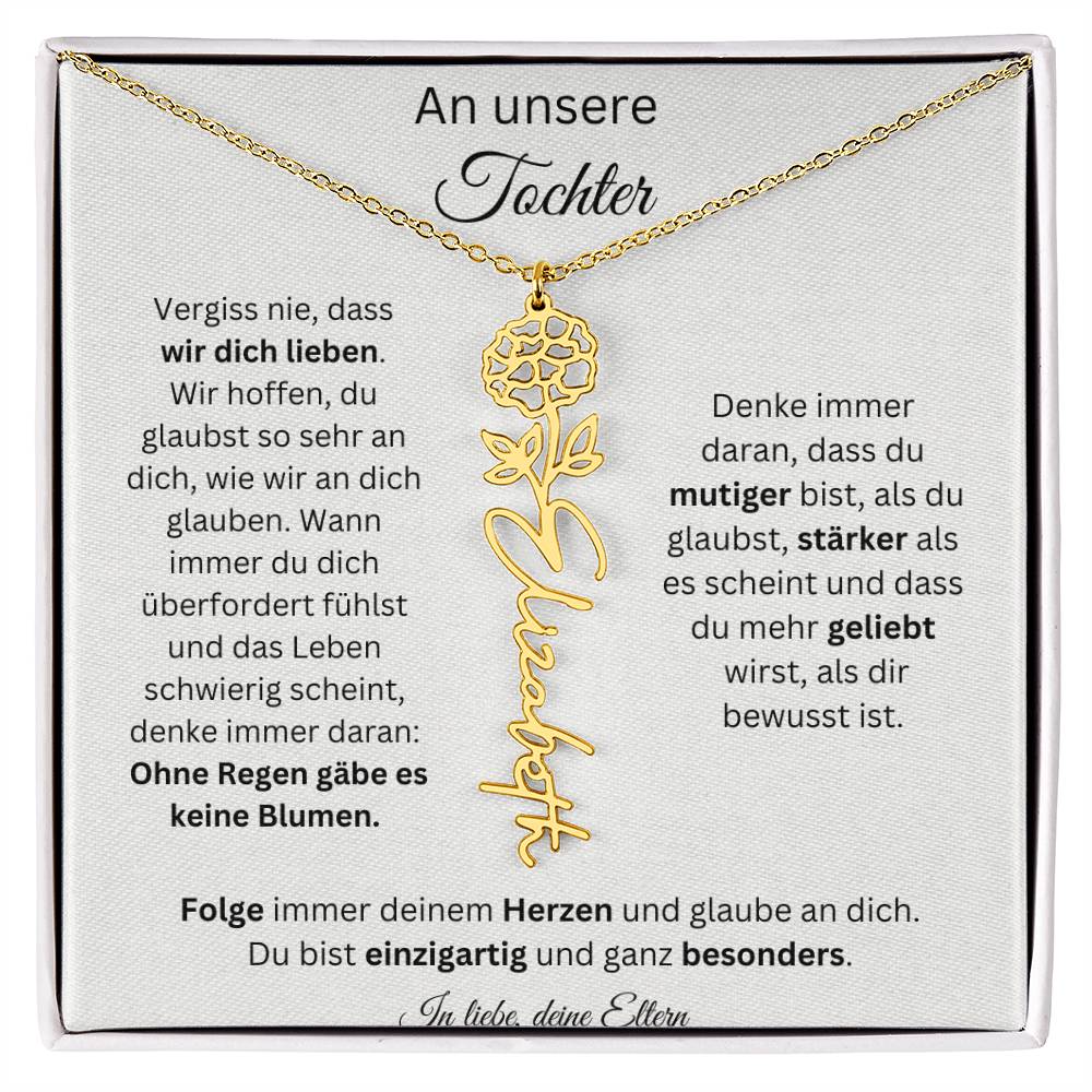 Weihnachtsgeschenk Eltern an Tochter