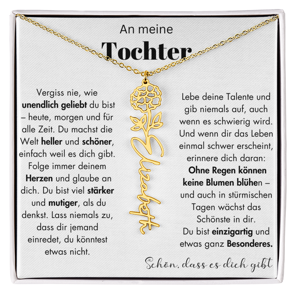 Geschenk Tochter Schmuckkarte mit Spruch unendlich geliebt Mutmacher Erinnerung Weihnachten Geburtstag
