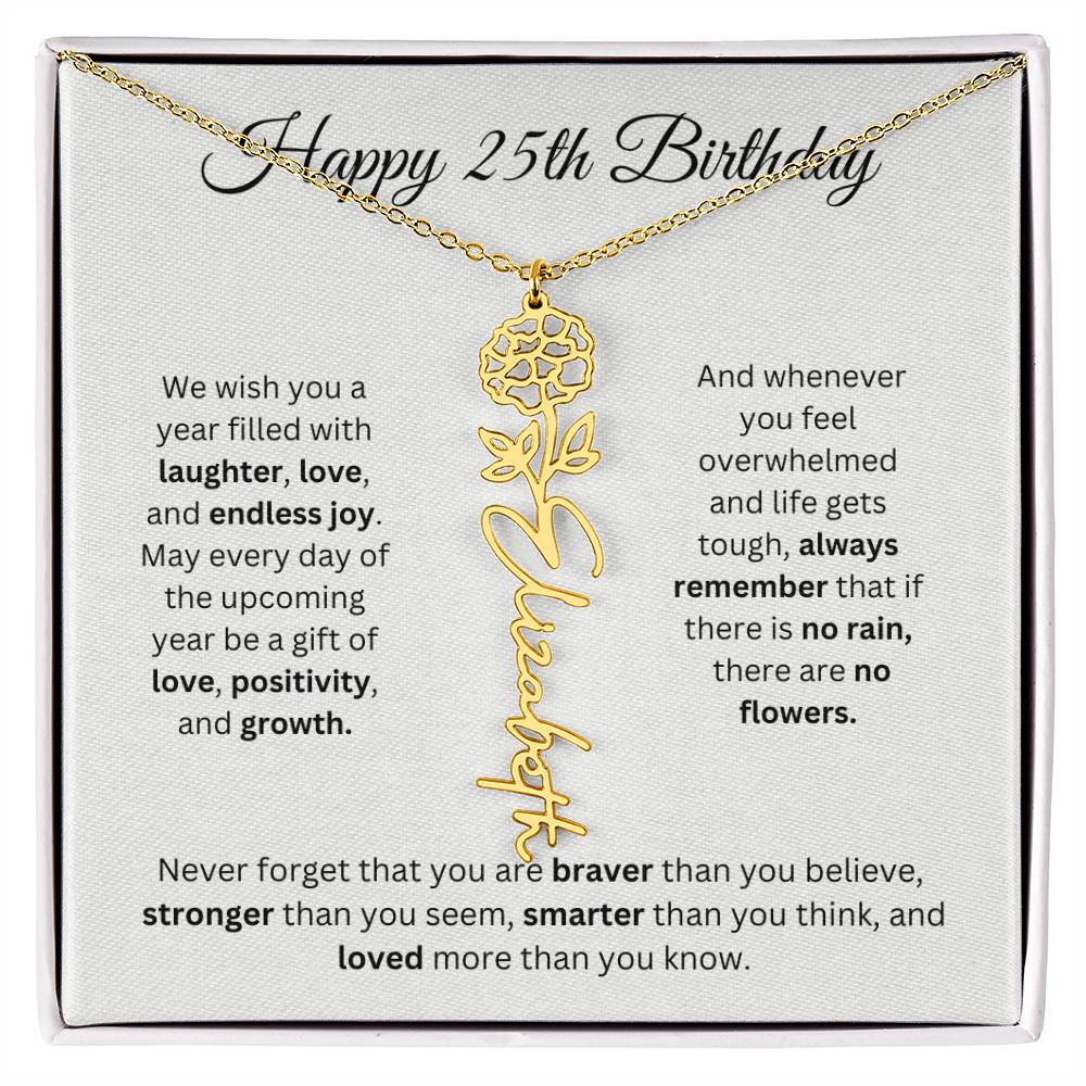 We Wish You - Happy 25th Birthday