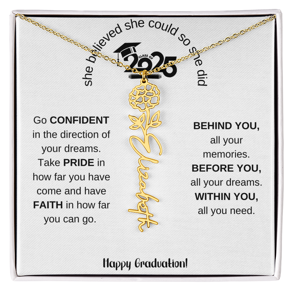 2025 Graduation Gift - Flower Name Necklace 5