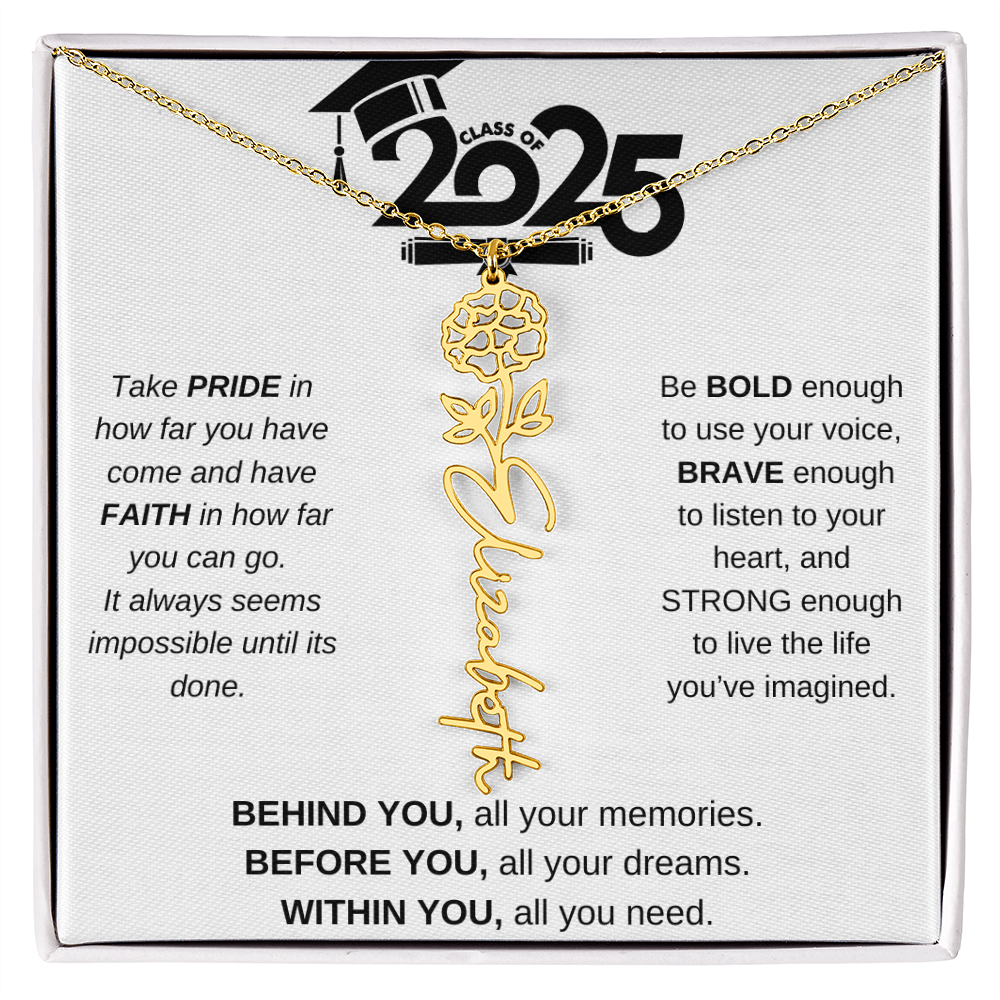2025 Graduation Gift - Flower Name Necklace 4