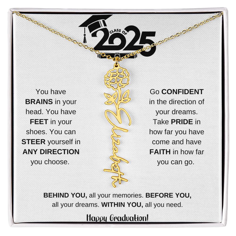 2025 Graduation Gift - Flower Name Necklace 7