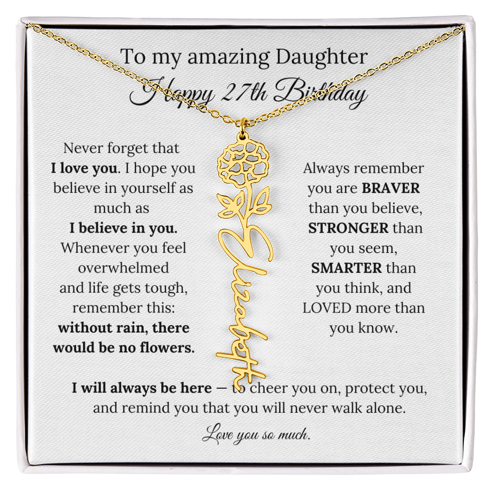 Happy 27th Birthday Gift for Daughter