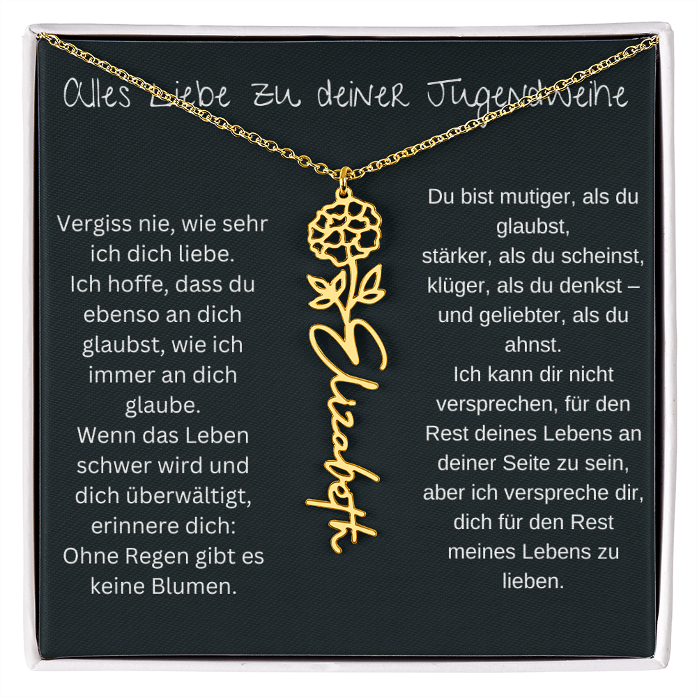 Geburtsblumen Namenskette 1