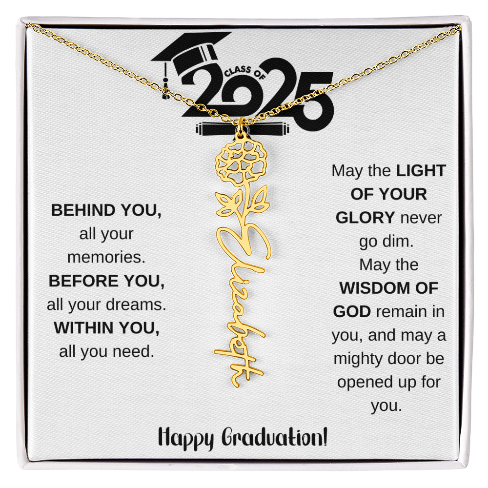 2025 Graduation Gift - Flower Name Necklace 8