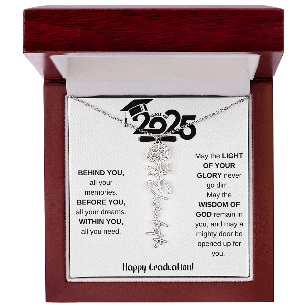 2025 Graduation Gift - Flower Name Necklace 8