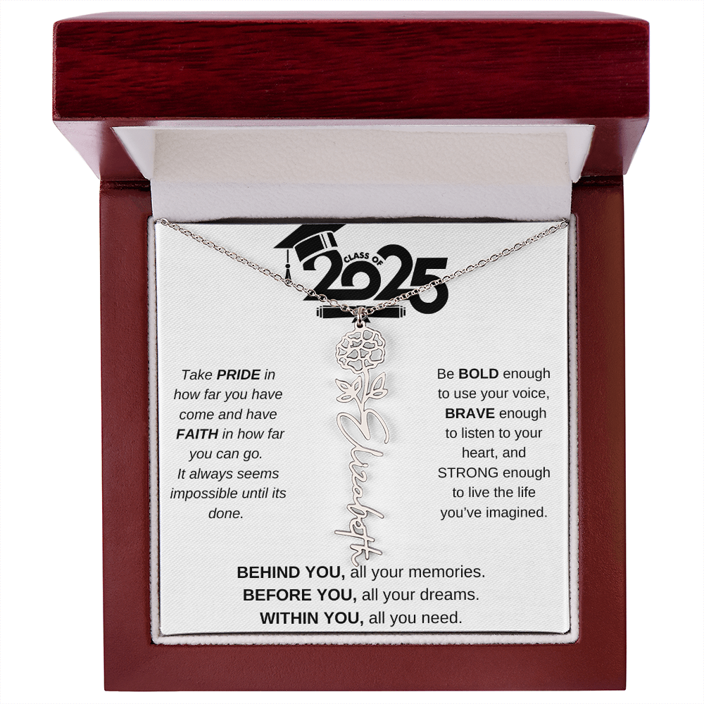 2025 Graduation Gift - Flower Name Necklace 4