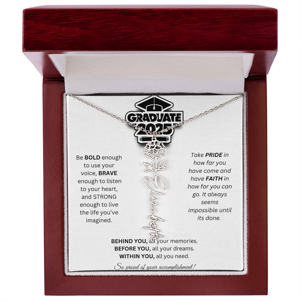 2025 Graduation Gift - Flower Name Necklace 2
