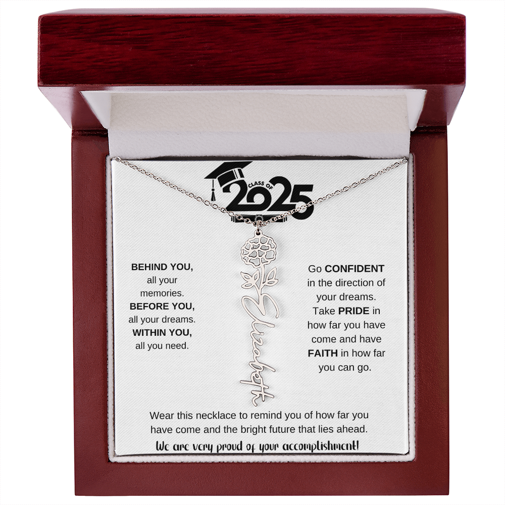 2025 Graduation Gift - Flower Name Necklace 9
