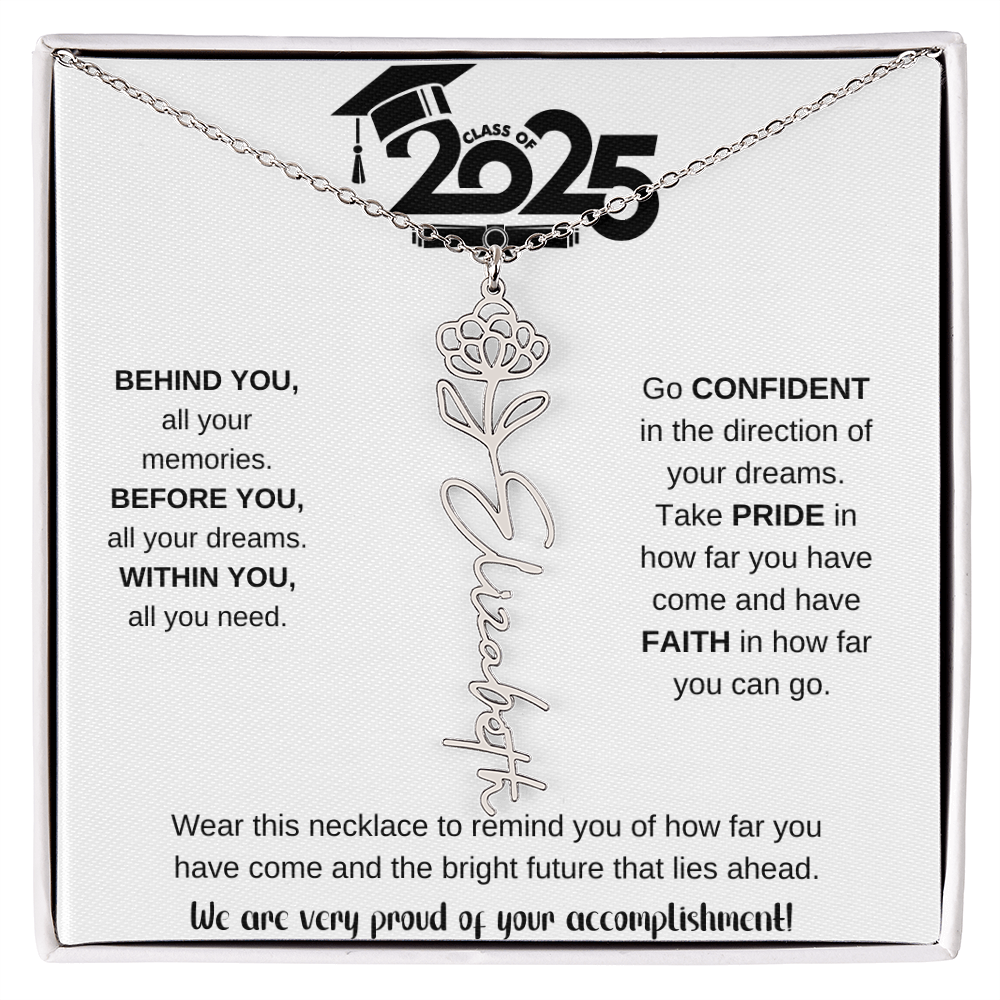 2025 Graduation Gift - Flower Name Necklace 9