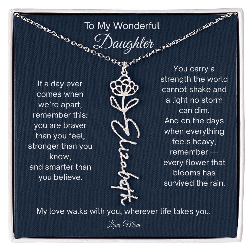 Personalized  Daughter Necklace from Mom