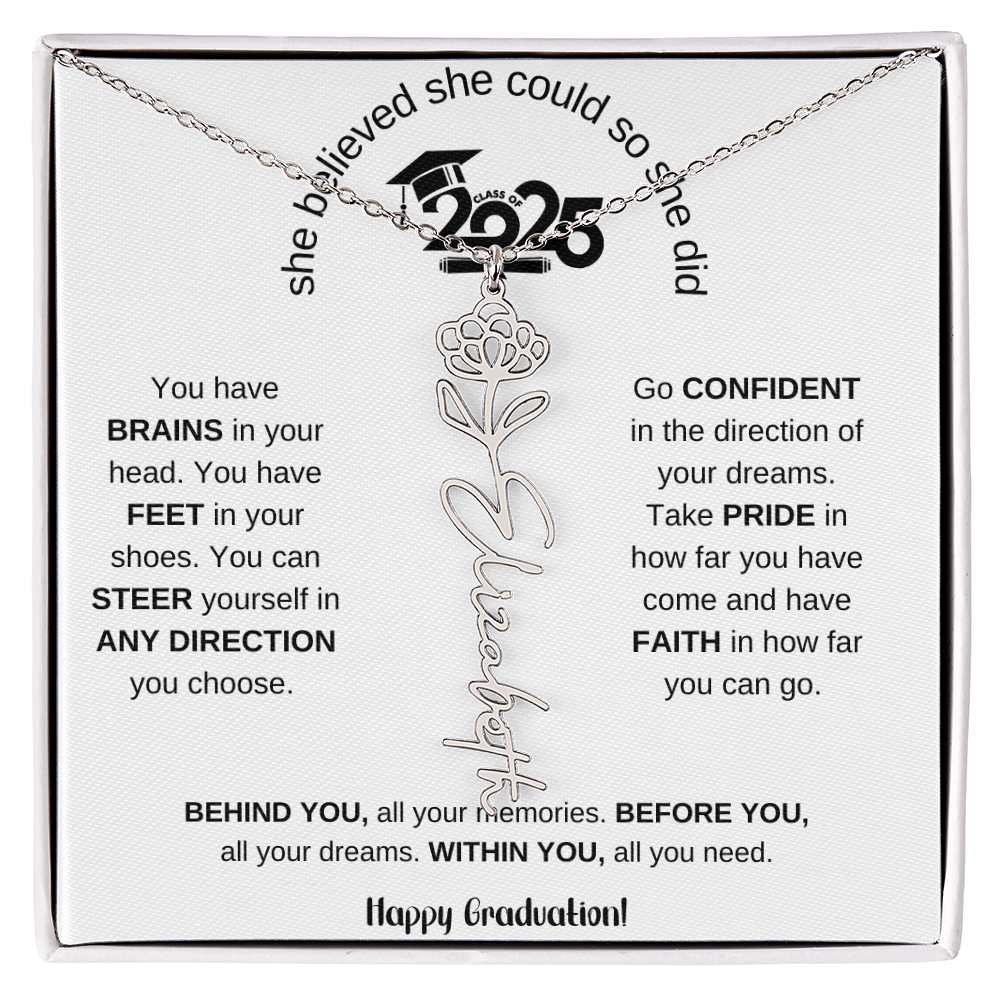 2025 Graduation Gift - Flower Name Necklace 6