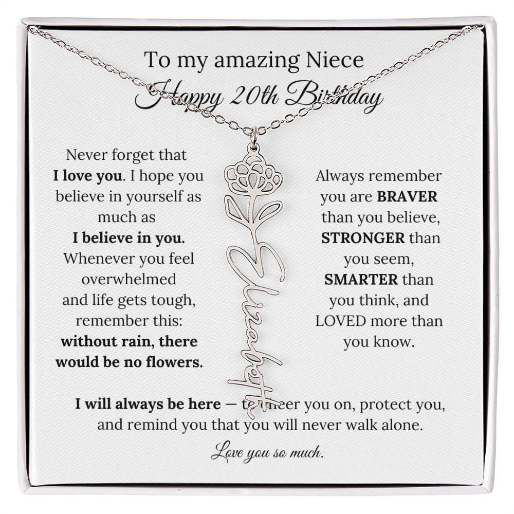Happy 20th Birthday Gift for Niece