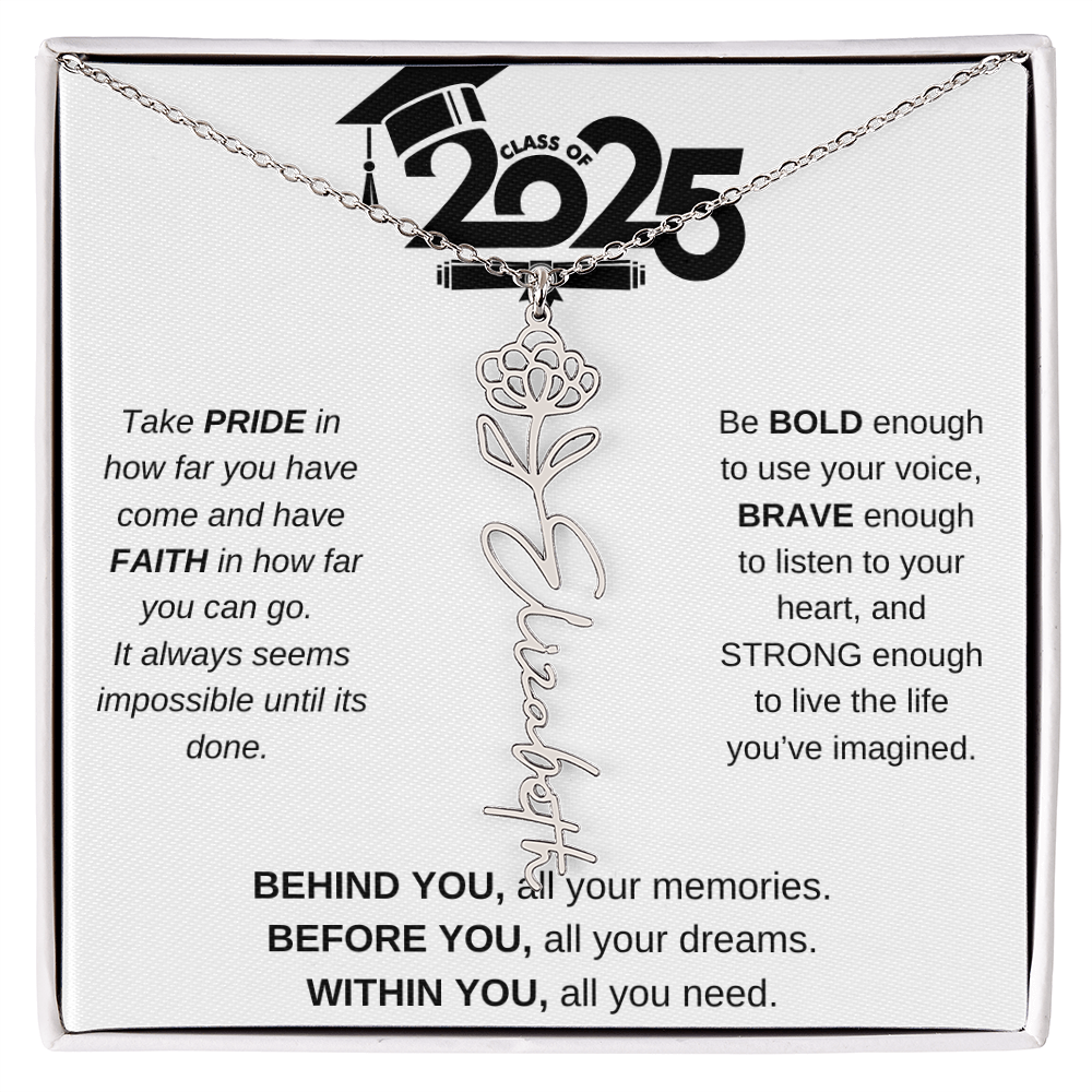 2025 Graduation Gift - Flower Name Necklace 4