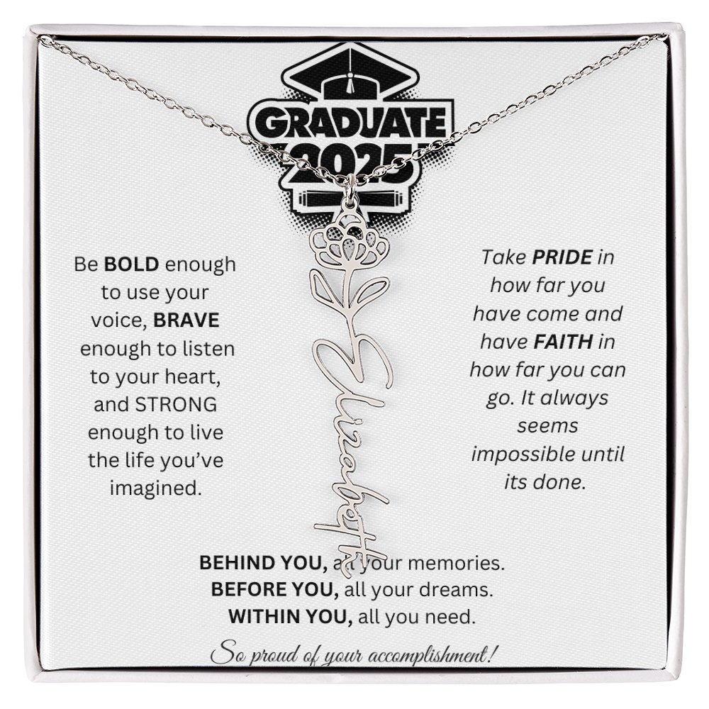 2025 Graduation Gift - Flower Name Necklace 2