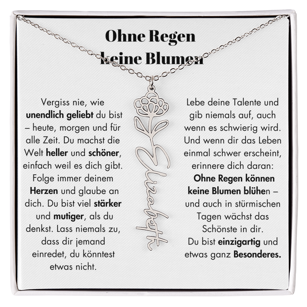 Weihnachtsgeschenk Schmuckkarte mit Spruch unendlich geliebt Mutmacher Hoffnung Liebe Geschenkidee