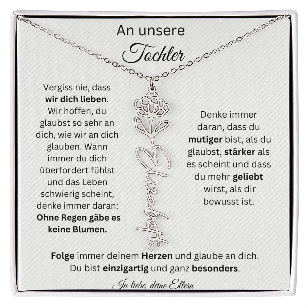 Weihnachtsgeschenk Eltern an Tochter