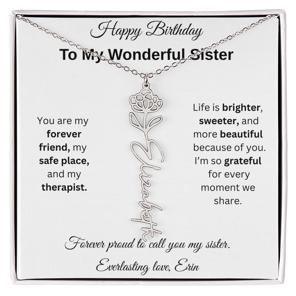 Custom Erin Birthflower