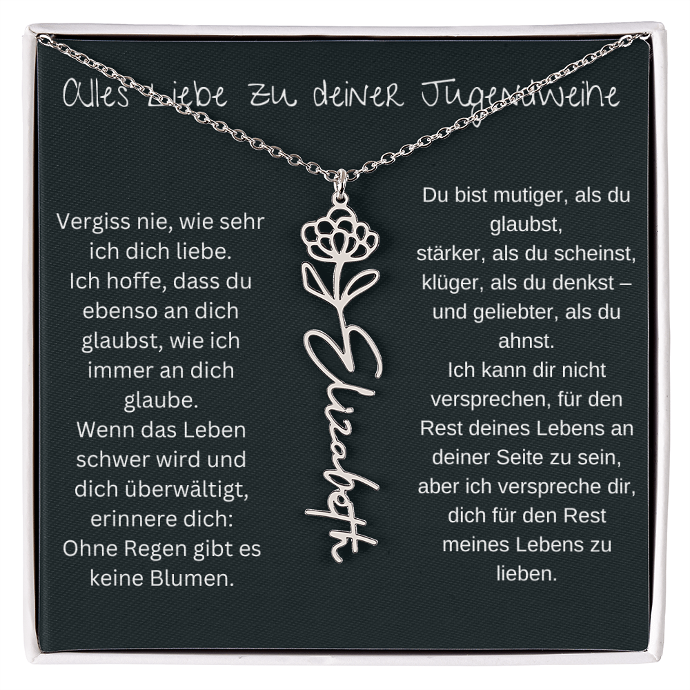 Geburtsblumen Namenskette 1