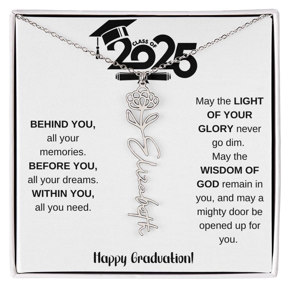 2025 Graduation Gift - Flower Name Necklace 8