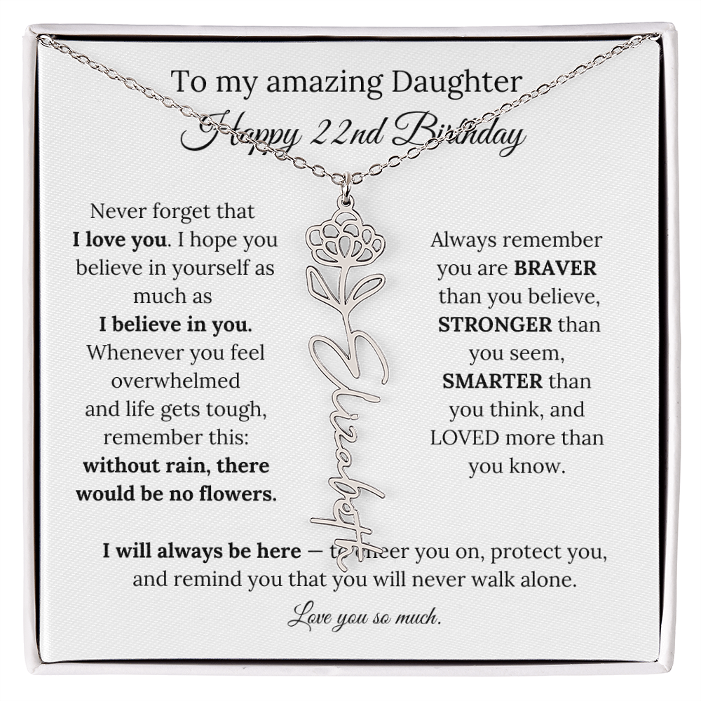 Happy 22nd Birthday Gift for Daughter