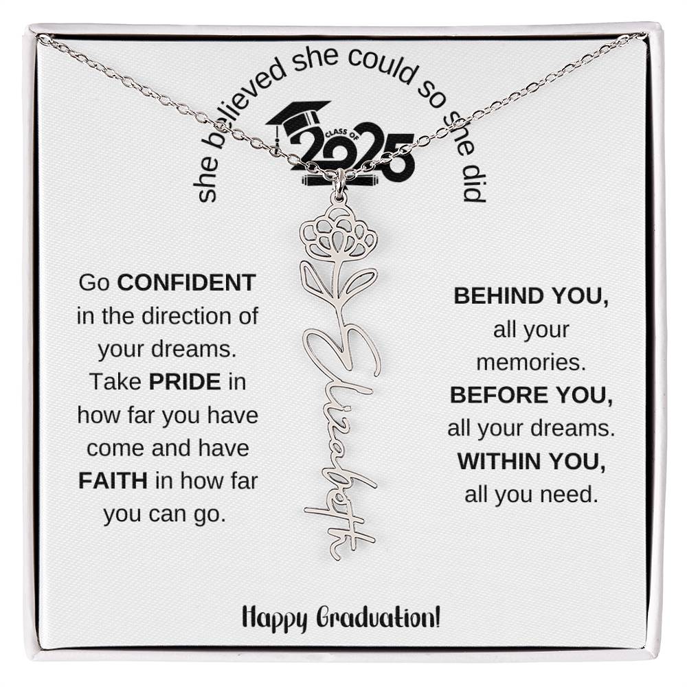 2025 Graduation Gift - Flower Name Necklace 5