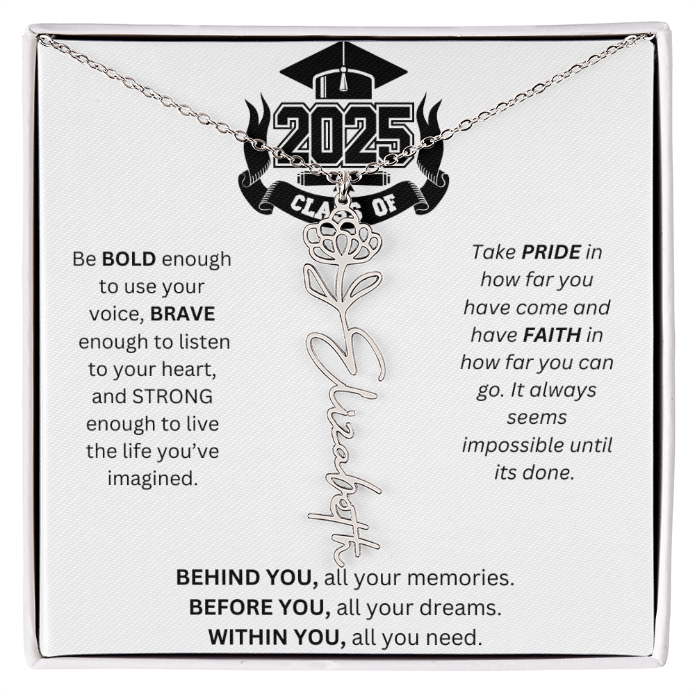 2025 Graduation Gift - Flower Name Necklace 3
