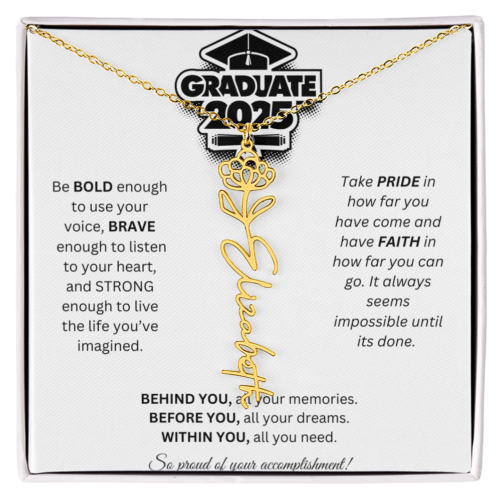 2025 Graduation Gift - Flower Name Necklace 2