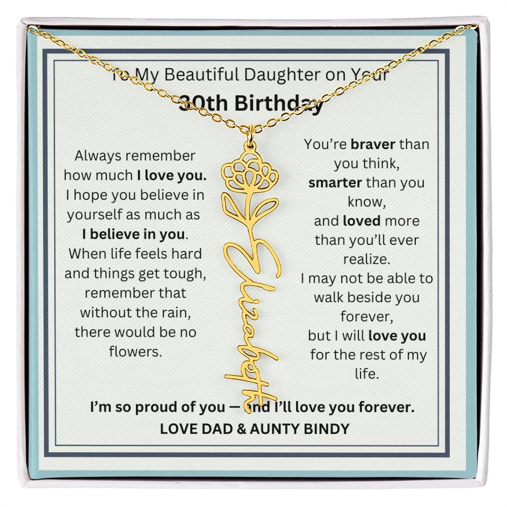 LOVE DAD & AUNTY BINDY