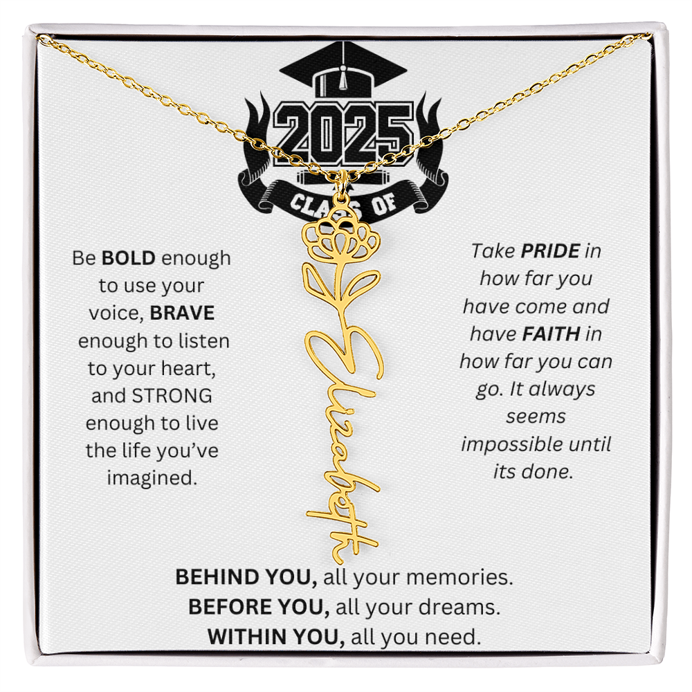 2025 Graduation Gift - Flower Name Necklace 3