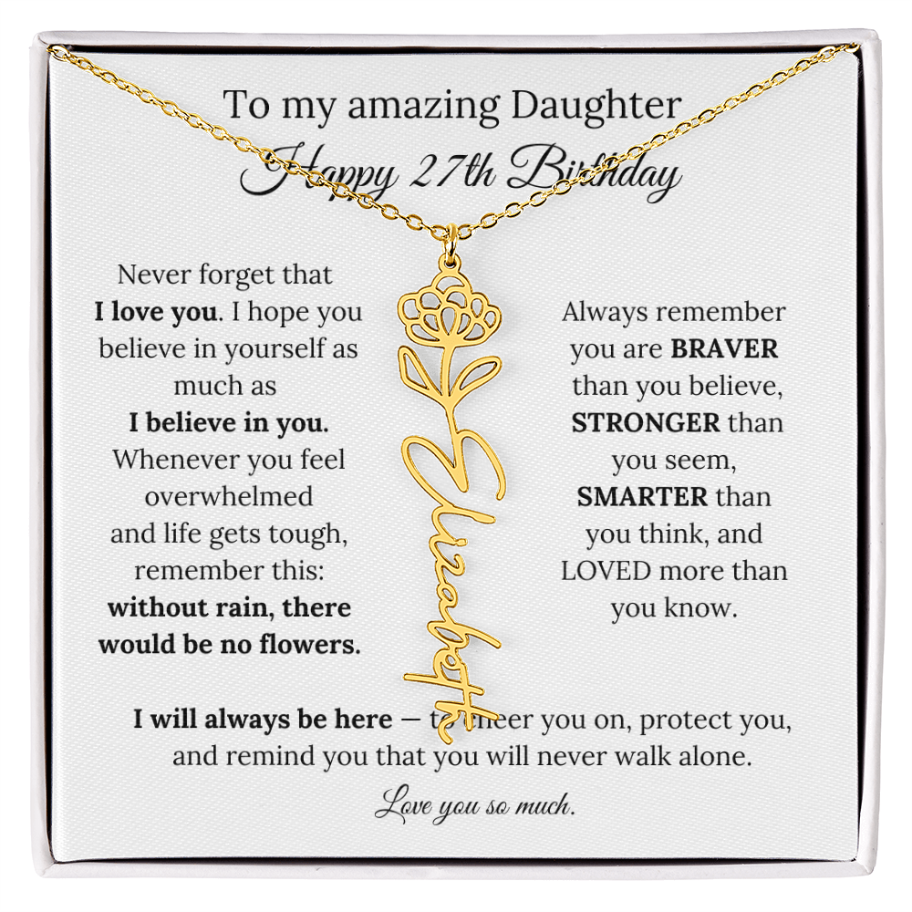 Happy 27th Birthday Gift for Daughter